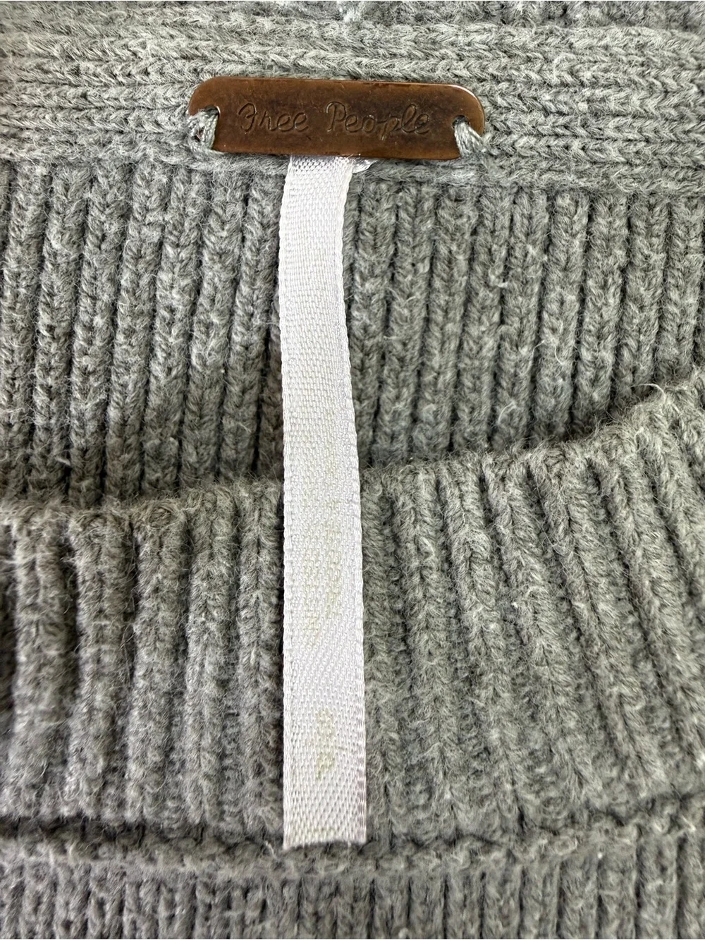 Free People | Easy Street Tunic Sweater | Heather Gray | Size S